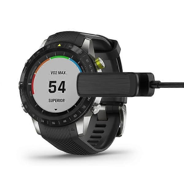 For Garmin MARQ Athlete/Adventurer/Captain/Golfer/Aviator Ladeklips USB-lader med Data