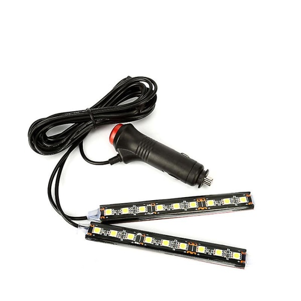 Bil Interiør Led Fodsål Dekoration Lys Strip Til Toyota Camry Corolla Rav4 Yaris Highlander/land Cruiser/prado Vios Vitz|interiørlister| Red