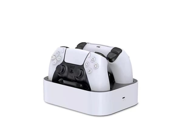 Opladerstander til PS5-controller, PS5-controller dobbelt hurtigopladningsstander med LED-indikator