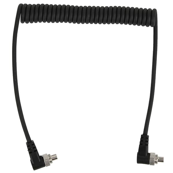 100 cm han til han Flash PC Sync-kabel med skruelås til Canon / Nikon kamera og blitzforbindelseskabel
