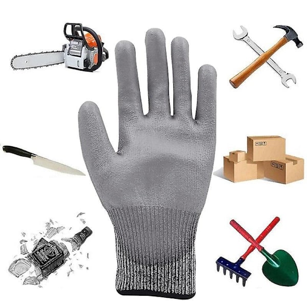 Grade niveau 5 skærefaste handsker anti cut handsker beskyttelse sikkerhed arbejde slagter have håndbeskytter køkkenværktøj