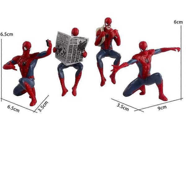 Superhelte Mini Actionfigur Sæt, Anime Model Legetøjsgave Til Fans