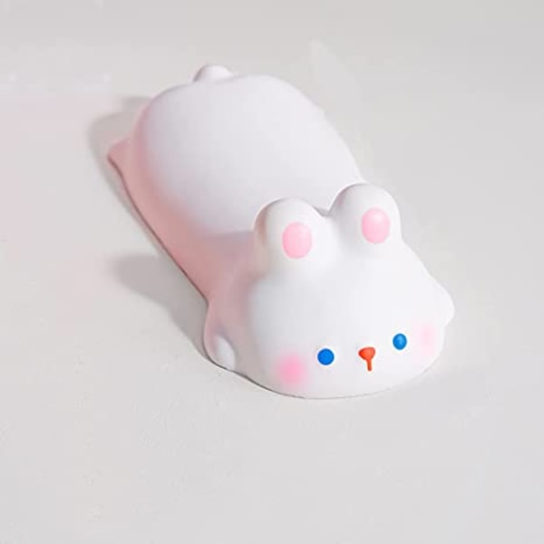 Söt handledsstöd för mus Tangentbord Datorarmstöd Lämpligt för skrivbord Ergonomiskt Kawaii kontorsmaterial Slow Rebound PU Musmatta (Vit kanin)
