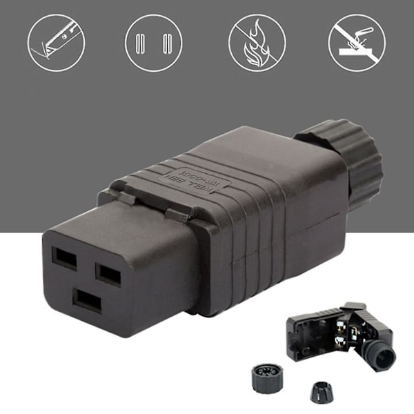 Iec Pdu Ups 16a 250vac 320 C 19 Pistorasia, Iec C19 Diy Pistorasia, Liitin Iec Liitin Iec 320 C19 C19 Pistorasia Naaras Liitäntä