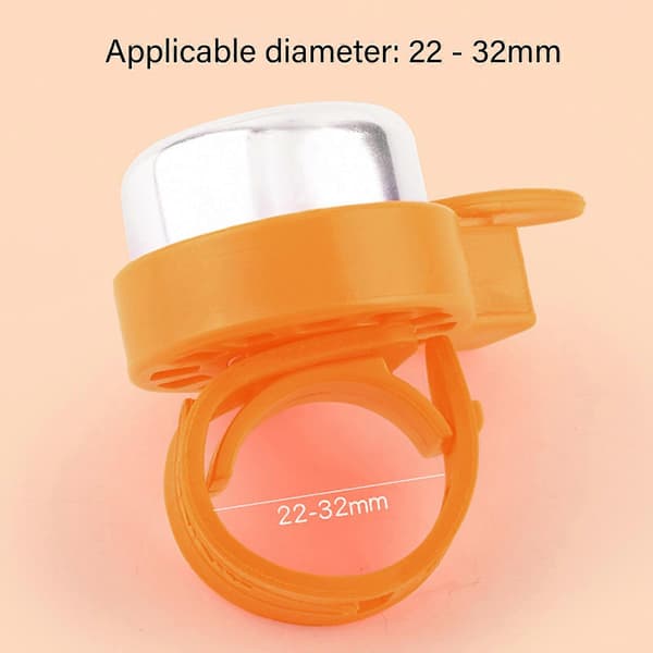 Høje børnecykelklokker Værktøjsfri remmontering Universelle 22mm til 32mm styr Montering Holdbarhed Legeringer Sort Black