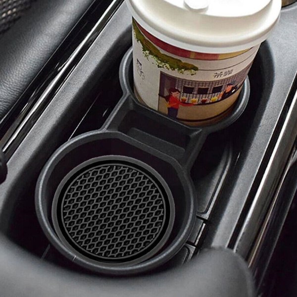 2stk Bil Vannkopp Pad Silikonmatte For Flaskeholder Coaster Auto Interiør Anti-skli koppholdere 7cm Y2q4| |