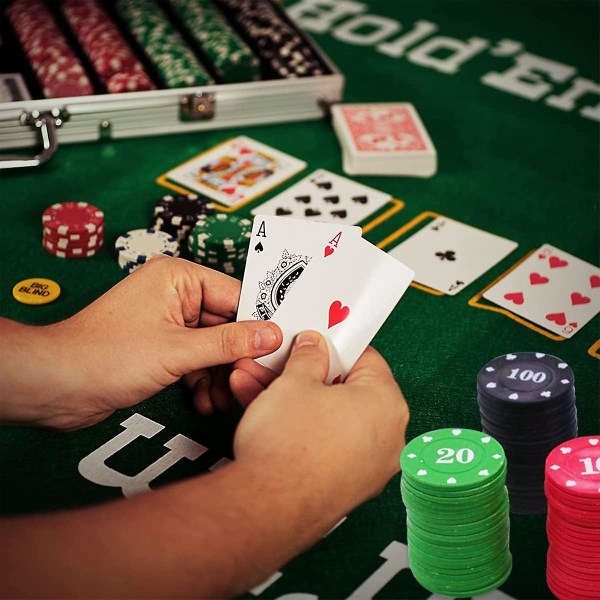 4x0,2 cm - Kasinomerkit, 100 kappaleen pakkaus akryylipokerimerkkejä laatikolla laskurimerkkejä, pelimerkkejä, rulettia, keraamisia pokerimerkkejä varten