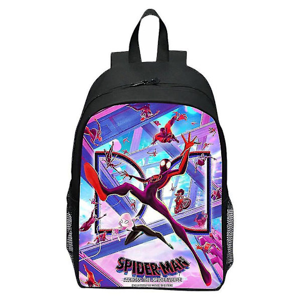 Barn Barn Spider-man: Across The Spider-verse Ryggsekk 3d-utskrift Dagsekk For Gutter Jenter Grunnskole Elev Skolevesker Gaver D