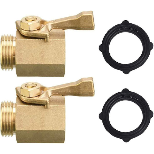 Trädgårdsslangavstängningsventil, 2-pack