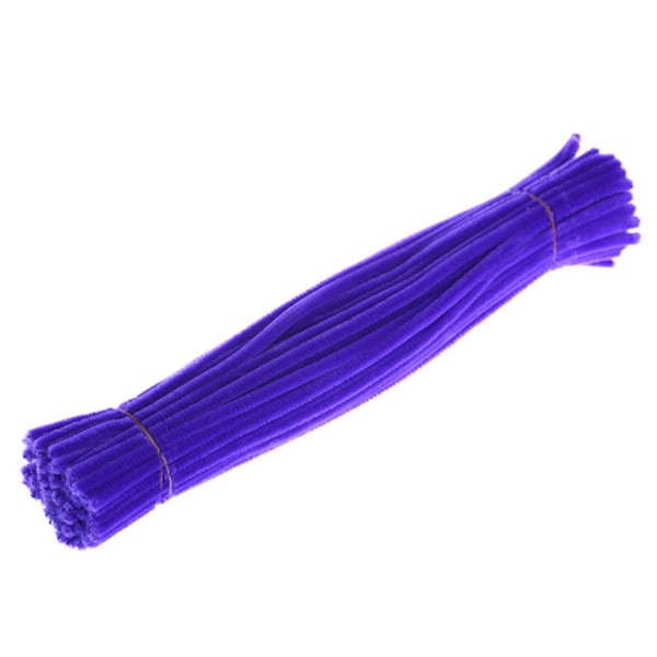 100 stycken handgjorda handgjorda Hair Stick Dagis Läroverktyg Purple One Size