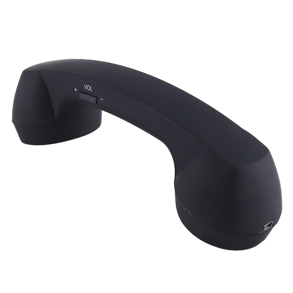 Trådløst Retro Telefon Håndsæt Og Kablet Telefon Håndsæt Modtagere Hovedtelefoner til mobiltelefon Black