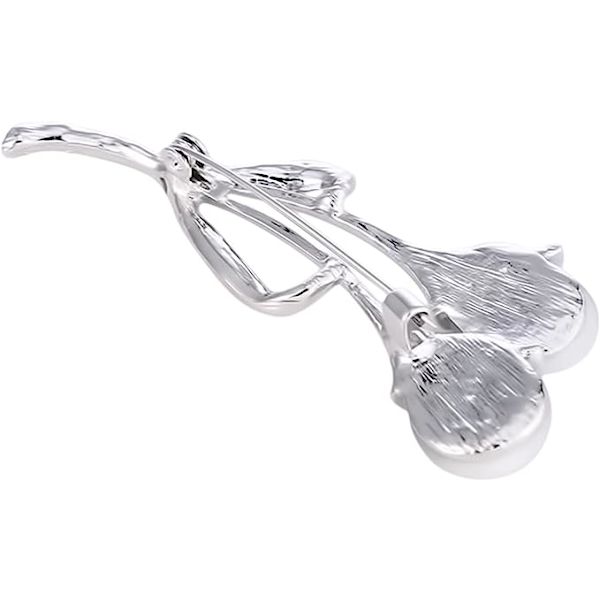 Guoshang Naisten Ruusukulta Opaali Calla Lily Rintaneula Kukka Opaali rintaneula Takit Takit Puserot Tarvikkeet, hopea, 1 kpl