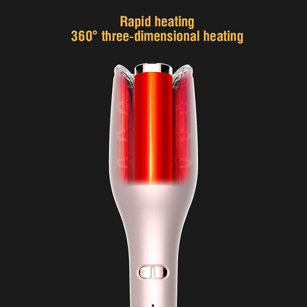 Hårkrøller elektrisk keramisk oppvarming LCD-skjerm Roterende bølgekrøllingtang Curlingstang Styling Magic Curling Stick