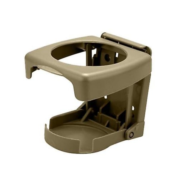 Hopfällbar plastbil Luftventil Utlopp Vattenkopp Dryckesflaska Burkhållare Biltillbehör Dryckeshållare - Dryckeshållare Beige