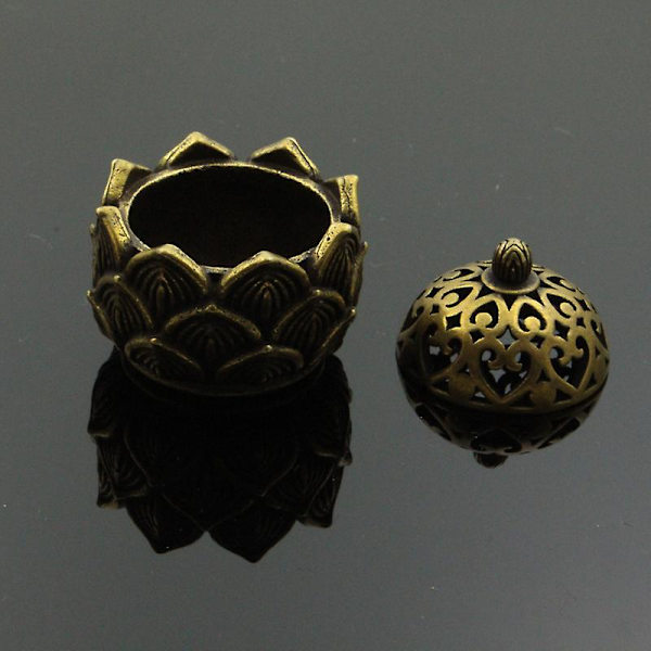 Mini Messing Lotus Bund røget Røgelsebrænder, Kobber Kan åbne Lotus Røgelse Brænder Desktop Ornamenter, Lille Røgelse Brænder, 31*30mm