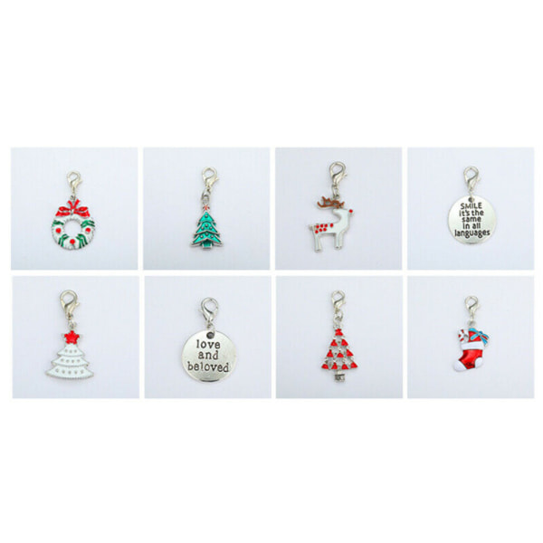Adventskalender 24 Charms Diy Halsband Armband Set til jul