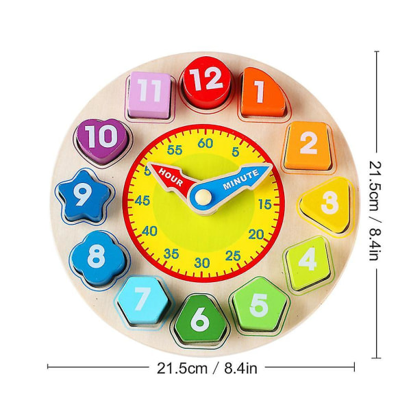Pædagogisk træ form matchende ur geometrisk form blokke match spil baby gaver legetøj