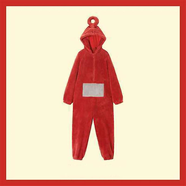 Unisex Teletubbies Kostymer Disi Onesies Lala Cosplay Pyjamas Vuxen Pyjamas Djur Sovkläder Jumpsuit Red M