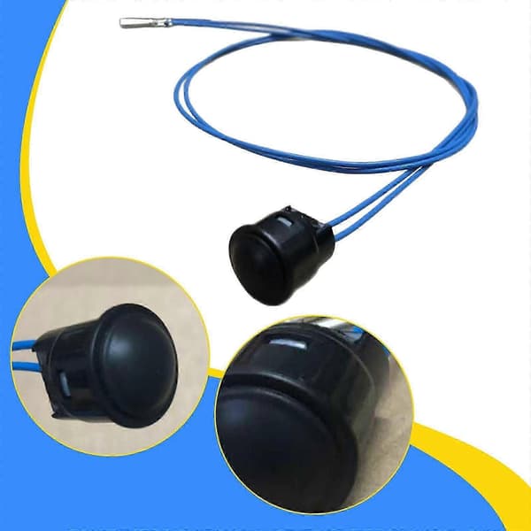 Erstatningsjoystickknap med kabel til gravemaskineafbryder reservedel Black Button