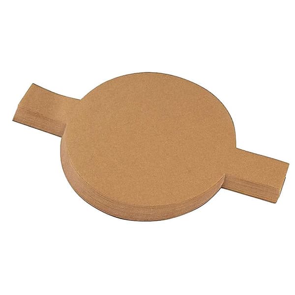 100 stk. forhåndskuttede sirkelformede kakeformforinger, runde non-stick bakepapir med løftetapper for baking