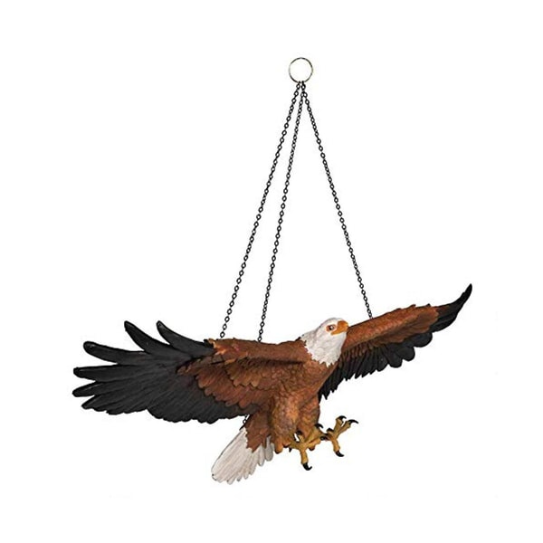 Flight Of Freedom Hanging Eagle Sculpture Wall Sculpture Of Bald Eagle With Chain As Shown