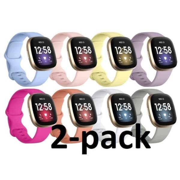 2-pak FitBit Versa 3 / Sense Armbånd
