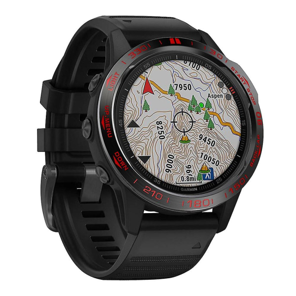 Ruostumattomasta teräksestä valmistettu watch kehys (tyyppi B) Garmin Fenix ​​6/6 Pro/6 Sapphire Multicolor Style B Garmin Fenix 6