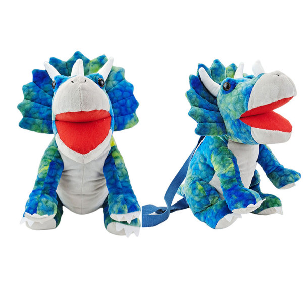 Kreativ 3D Dinosaur Ryggsekk Søt Dyr Tegneserie Plysj Ryggsekk Dinosaurer Bag For Barn Barn Gaver B One Size