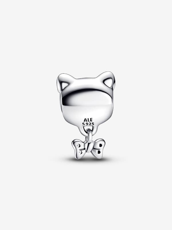 Pandora - Pet Cat & Bow Charm - Sterling Silver