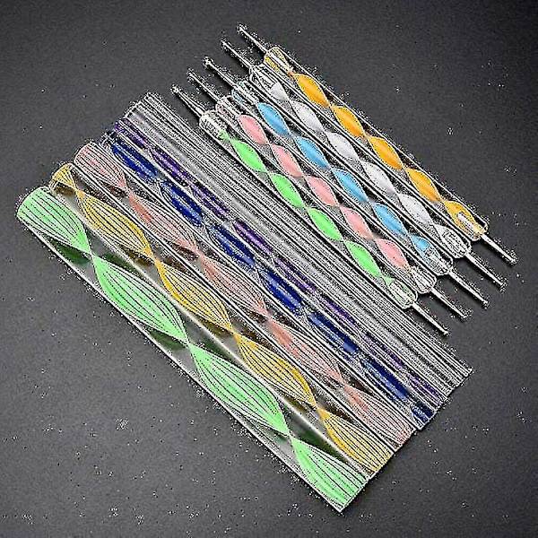 Dotting Tools Kits, 25 Tlg Mandala Dotting Tools Set, Dotting Penslar Stencil Ball Stylus Färgbricka för att måla stenar Ritning Drafting,ssxjv
