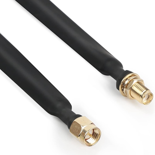 2 stk Lora Flade Kabel Sma Han til Sma Hun Vindue og Dør Gennemføring Koaksialt Kabel Forlænger Adapter As Shown