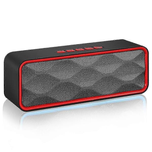 Bærbar trådløs Bluetooth-høyttaler for utendørs bruk (rød)