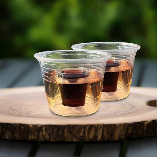 100-pak 3 oz klare bomberkopper til Jager Blaster Power Bombs