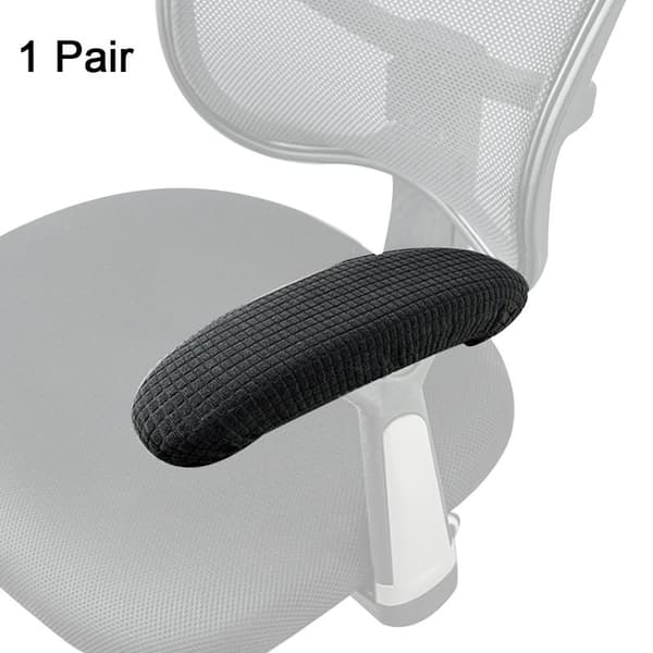 1 par / 2 stk Polyester Avtakbart Slitesterkt Maskinvaskbart Kontorstol Armlene Trekk Smussavvisende Elastisk Vanntett Datamaskin Svingstol