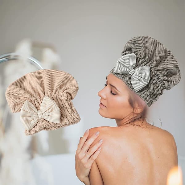 Mikrofiber Hår Tørre Hat Til Hår Hurtig Tørring Blød Hår Turban
