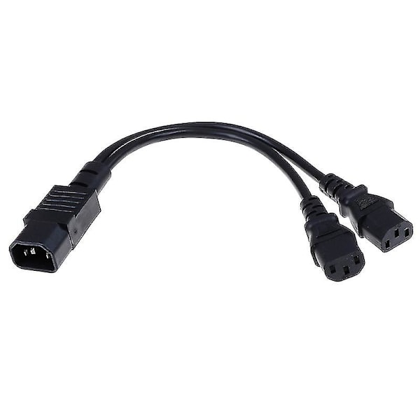 Ups Server C14 til C13 Y Splitter forlængerkabel Pdu.psu Strømkabel ledning 30cm