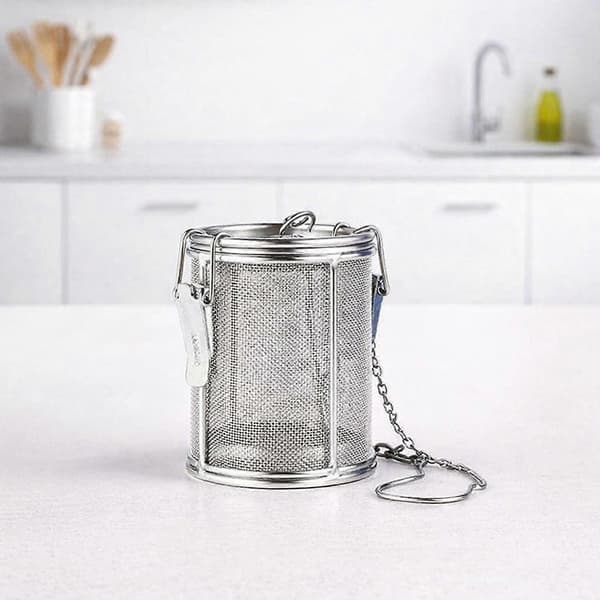 Mesh Te-bold Infuser Krydderikurv Rustfrit Stål Te Krydderi Infuser Finmasket Diameter 8cm