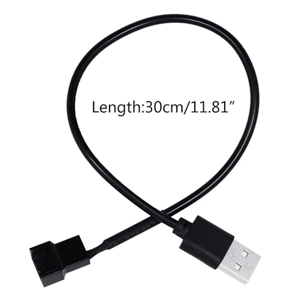 4-stifts hona till 5v USB hane USB adapterkabel USB till 4 stifts fläkt power