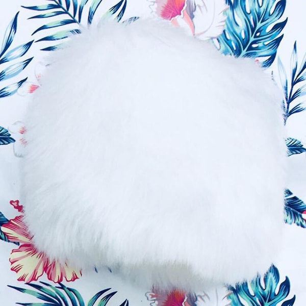 Dam fuskpäls plysch manschett Oversleeve Vindtät Hand Warm White