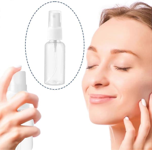 Reisesprayflasker 2-pakning, klar plast (30 ml, påfyllbar)