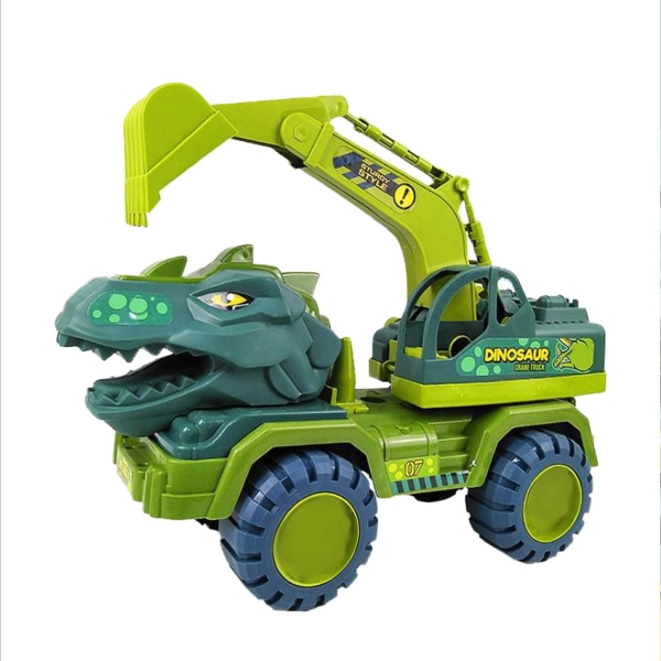 Billegetøj Dinosaurgravemaskiner Lastbillegetøj Dinosaurlegetøj i plast Julegaver til drenge og piger i alderen 3 til 6 år Green