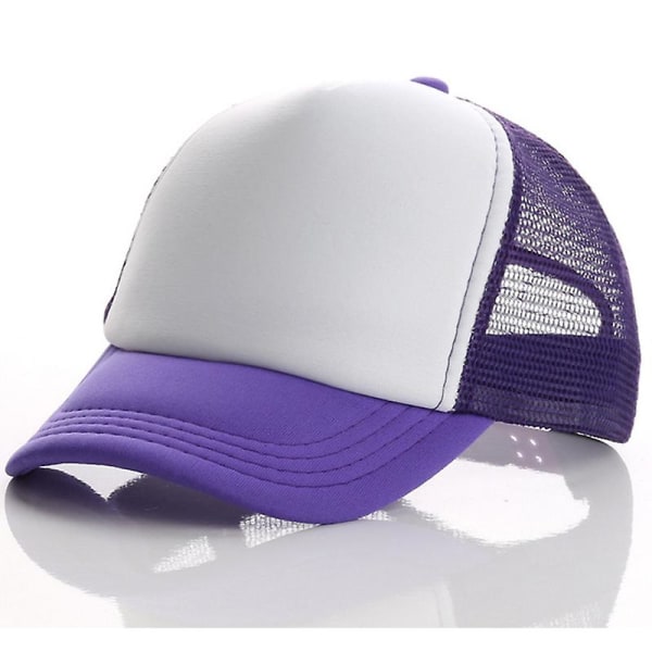 Baby hattu huipussaan baseball lasten cap Purple  White