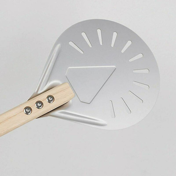 Ammattimainen pizzan kääntökuori, pitkä kahva 7/8/9 tuuman rei'itetty pizzan kääntökuori, pizzalapio, alumiininen pizzalapio, pieni - 8 tuumaa 40 cm