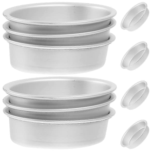 10 stk. oval bakeform for ostekake, aluminiumsbrødform