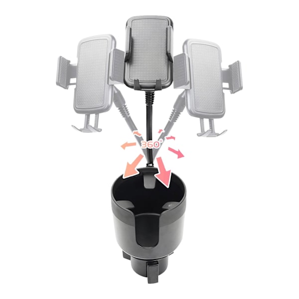 Bilkopholder med telefonholder 2 i 1 bilkopholder Expander Adapter Robust bildrikholder til kaffedrikflasker| | Red