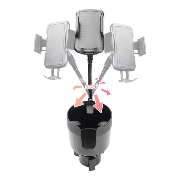 Bilkoppholder med telefonfeste 2 i 1 bilkoppholder ekspanderadapter solid bildrikkeholder for kaffe drikkeflasker| | Red