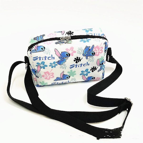 Vandtæt Lilo Stitch Crossbody taske Plys Hand Messenger Legetøj Gave Skuldertasker_tmall White