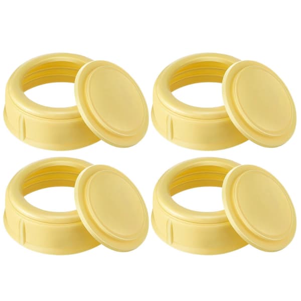 Kompatibel med Medela Nappkrage Ringar 4-pack för 5oz 8oz Babyflaskor Läckagesäker Diskmaskinssäker