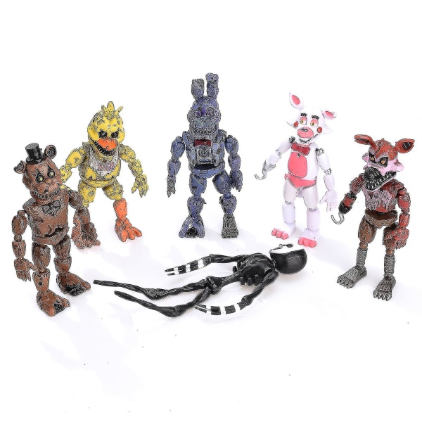 6x figurer Leker Fem netter hos Freddy's Action Figur Fnaf Barneleker Gaver Best