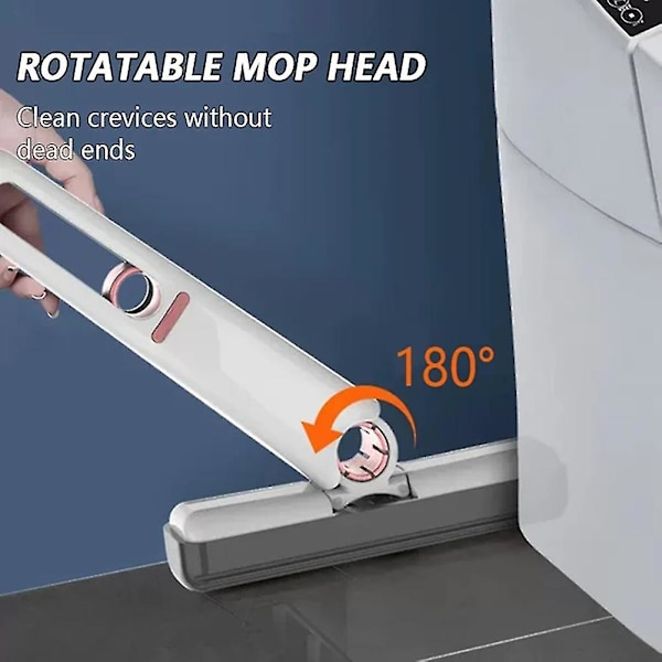 Portabel Mini Squeeze Mop Handtvättbar Skrivbordsrengöring Minimopp Självrengörande minimopp 1pc mop